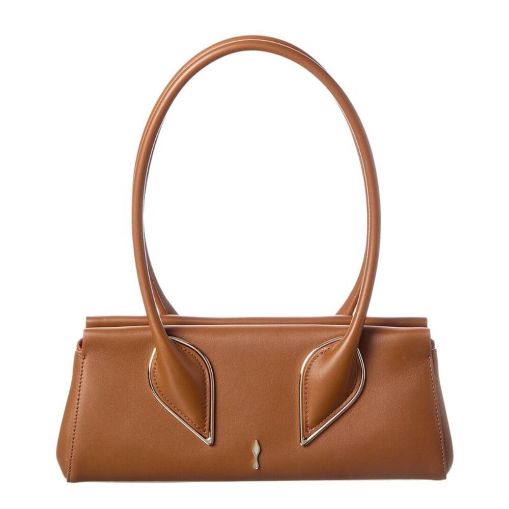 Christian Louboutin Venus Leather Shoulder Bag, Brown